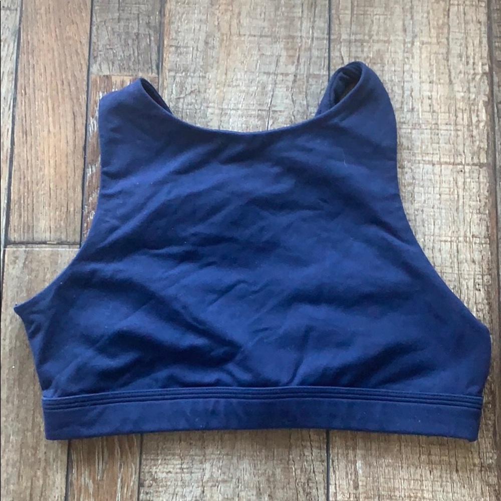 Aerie Chill Strappy High Neck Sports Bra